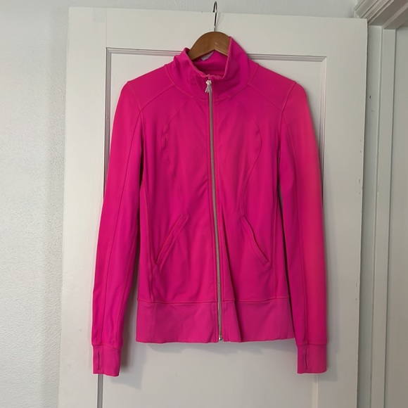 Lululemon hot pink zip up - Picture 2 of 2